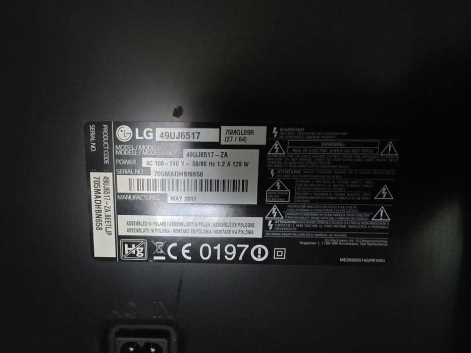 telewzor.   50 lg