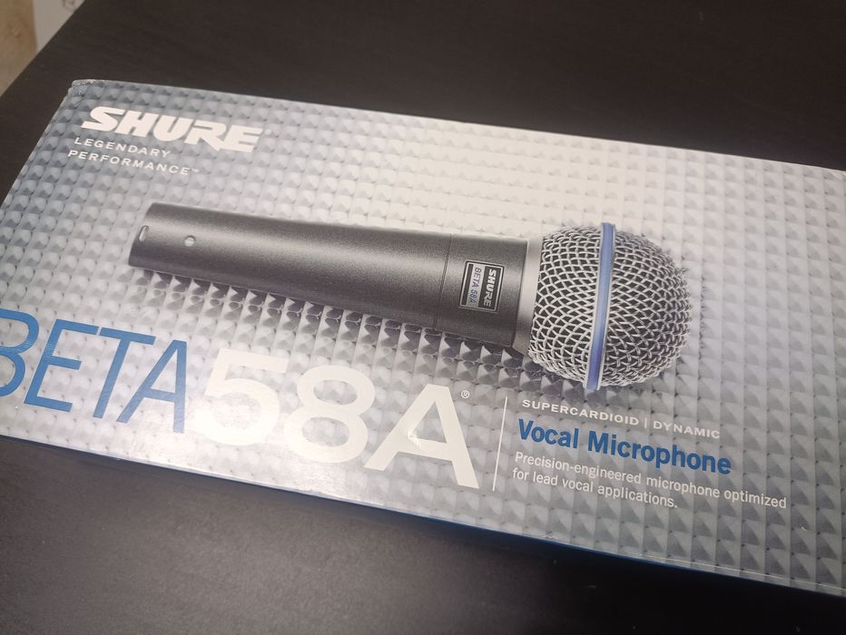 Мікрофон SHURE BETA 58A made in MEXICO Вокальний ЯКІСНИЙ Динамічний