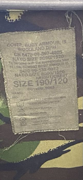 Плитоноска в камуфляжі DPM