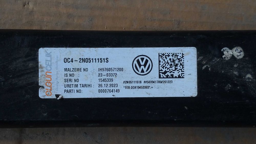 Feixe de mola VW Crafter, Mercedes Sprinter (W906,907) 5Tonnes.
