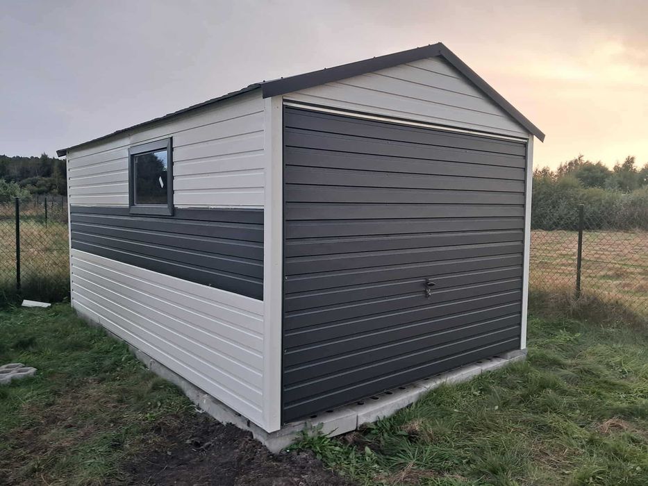 Garaż blaszany 3x5 domek ogrodowy/ schowek , KONSTRUKCJA W OCYNKU , RATY