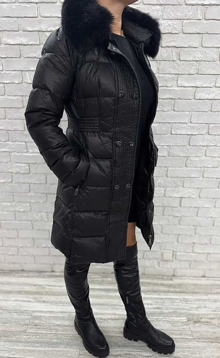 Куртка жiноча з натуральним хутром.Якiсна.Майже Нова. 44-46р