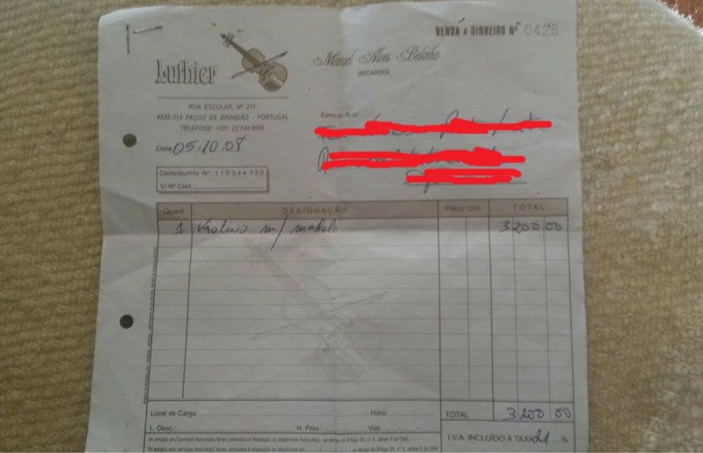 Violino 4/4 de M. Belinha