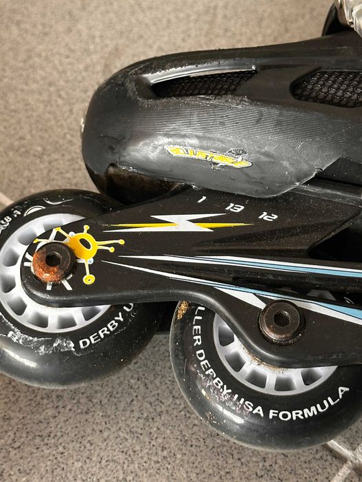 Patins em linha de criança 31-33 com proteções