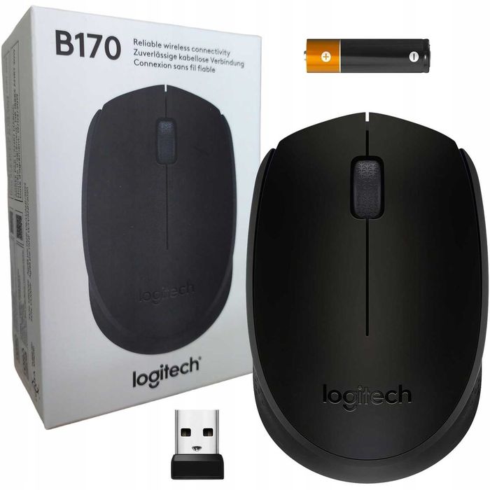 Миша Logitech B170 Wireless Black (910-004798): 340 грн. - Периферійні ...