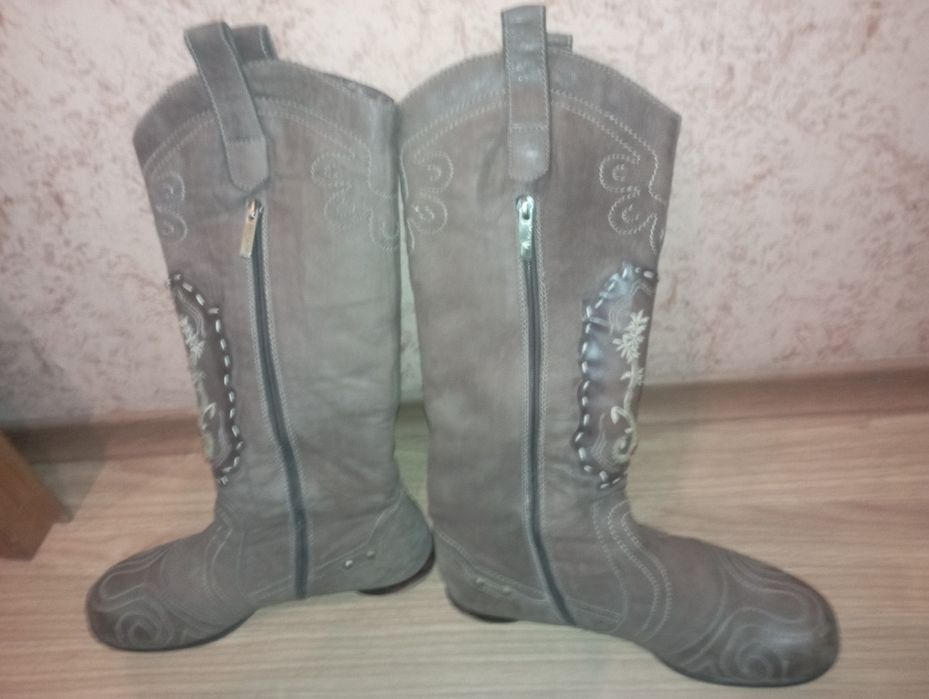 Чоботи зимні замша