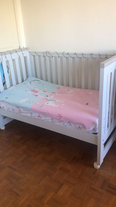 Cama de grades + colchão Trama