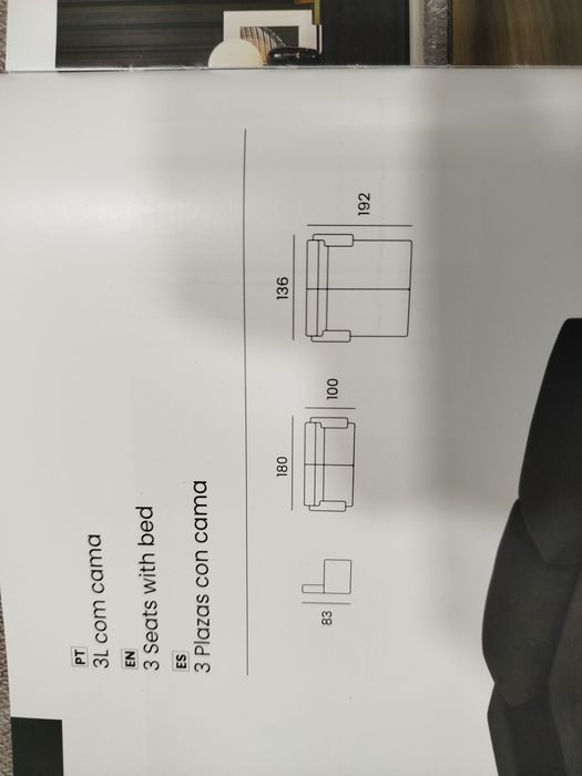 Sofá de cama novo