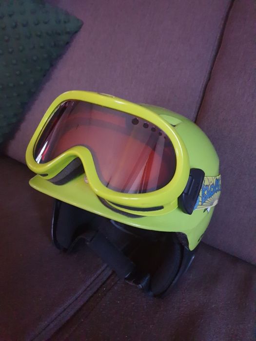 Kask narciarski młodzieżowy + gogle Bollé