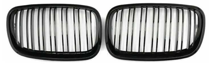 Grelhas frontais preto brilho dupla barra BMW série X5 E70 X6 E71