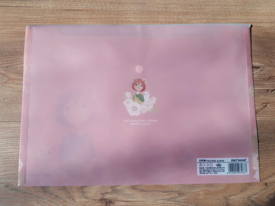 2 x pastelowa teczka plastikowa A4 z zatrzaskiem