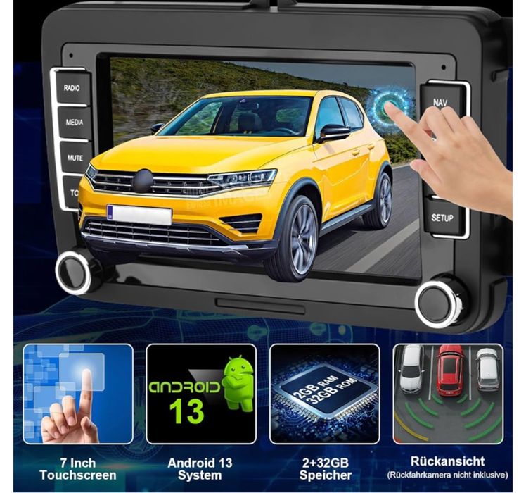 Автомагнітола Lehwey /bluetooth/ з екраном/навігація/android