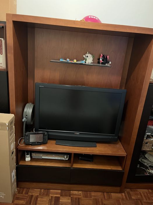 Móvel TV castanho/preto