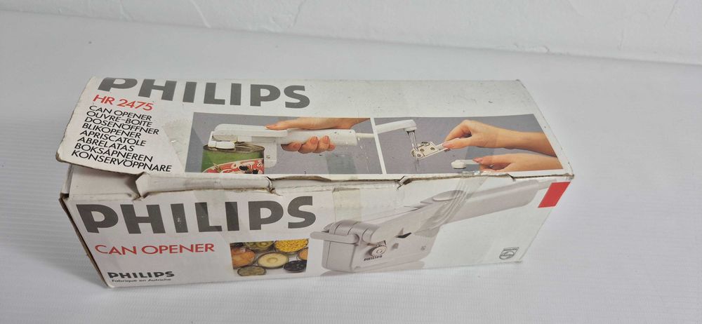 Elektryczny otwieracz do puszek Philips HR 2475 | Retro / Vintage