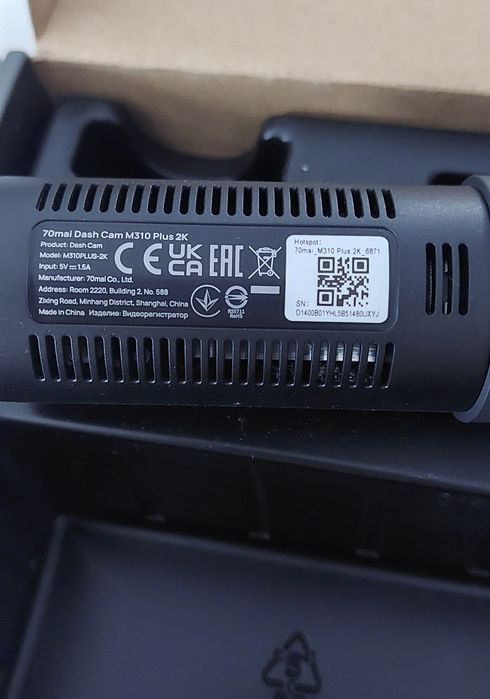 Kamera samochodowa 70mai M310 Plus 2K