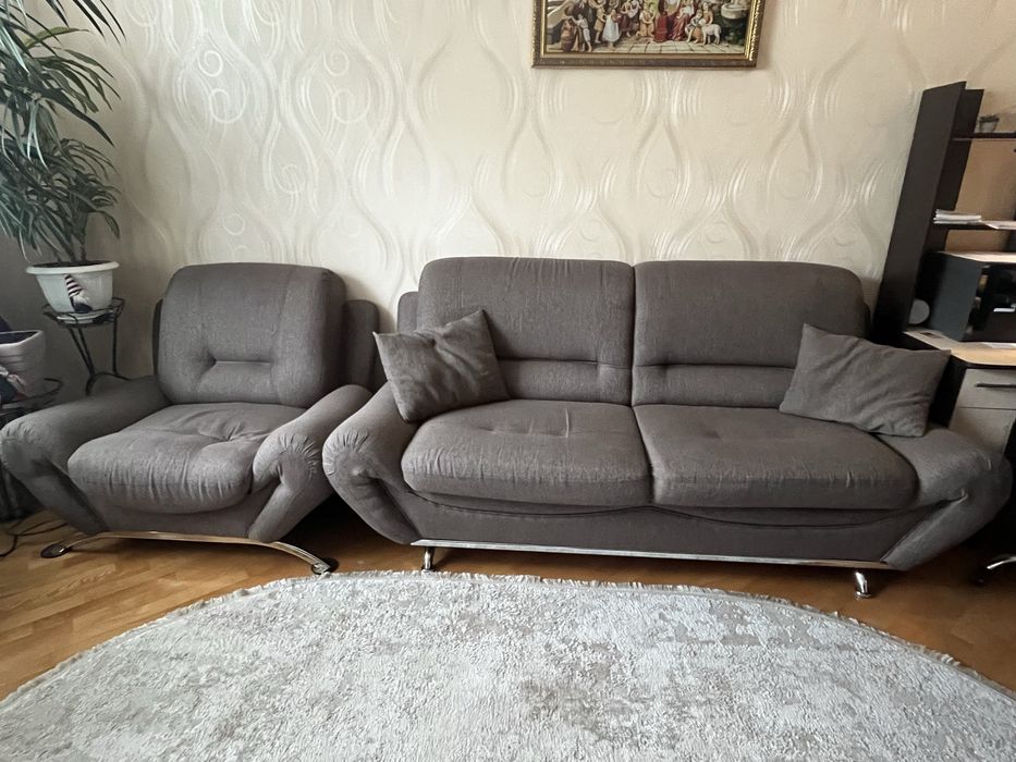 Мʼяка частина , диван + крісло. Меблі
