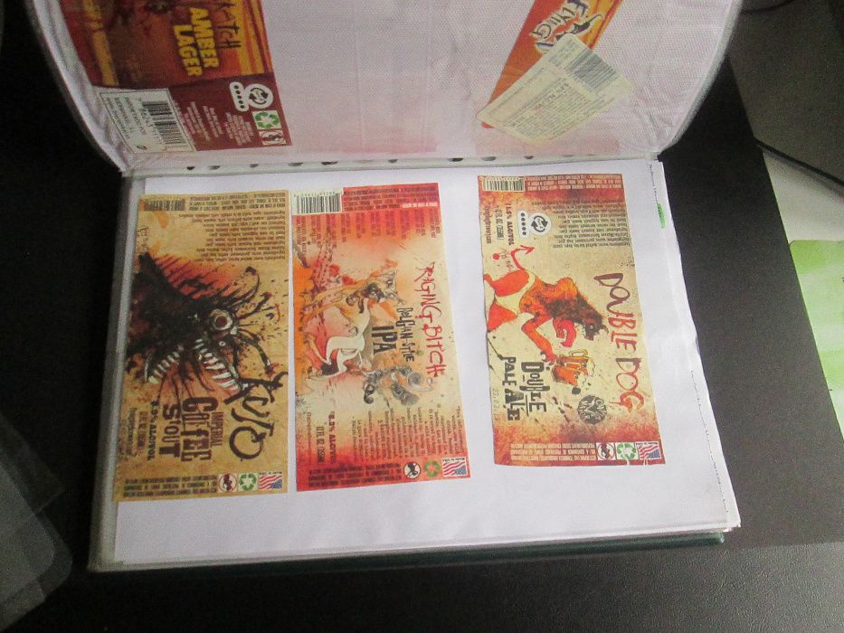 Rotulos de cerveja artesanal portuguesa