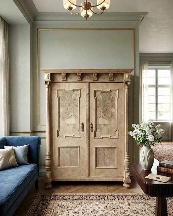 Orzechowa Szafa Eklektyczna AntykiMarki.pl