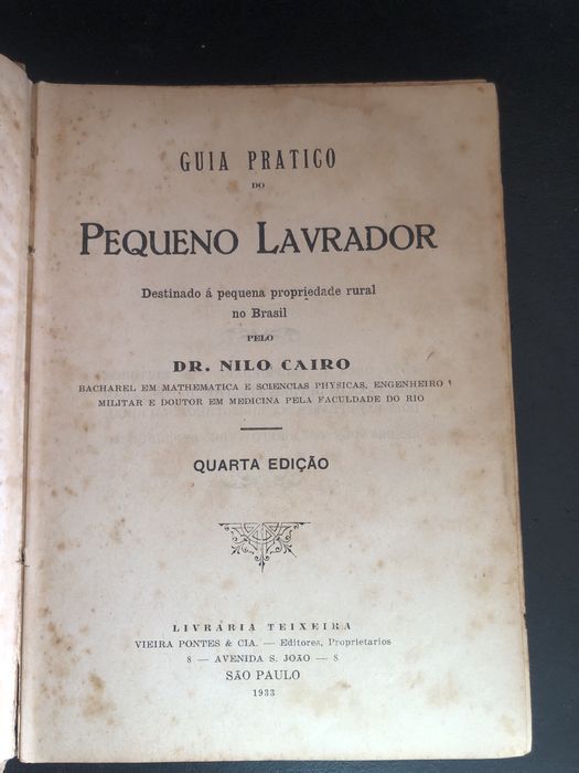Guia Pratico Do Pequeno Lavrador 1933