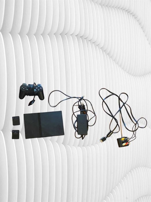 PlayStation 2 Usado + 15 Jogos Originais e Acessórios