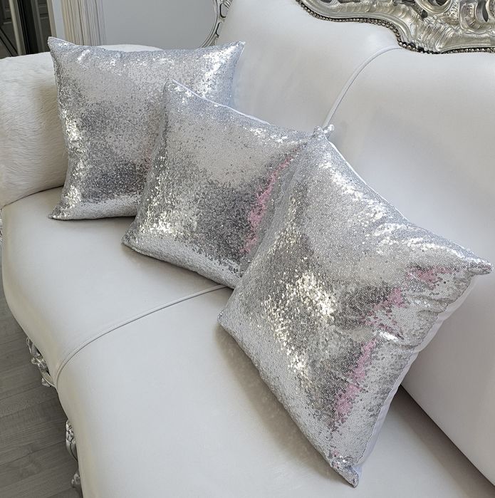 Komplet 2 szt poszewki cekiny  40x40