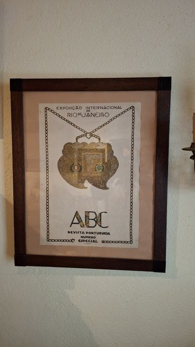 Cartaz ABC revista Portuguesa exposição int rio Janeiro