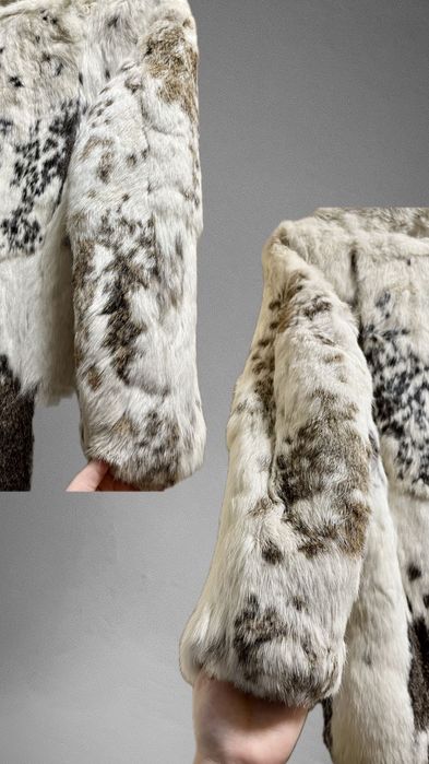 Futro z królika białe