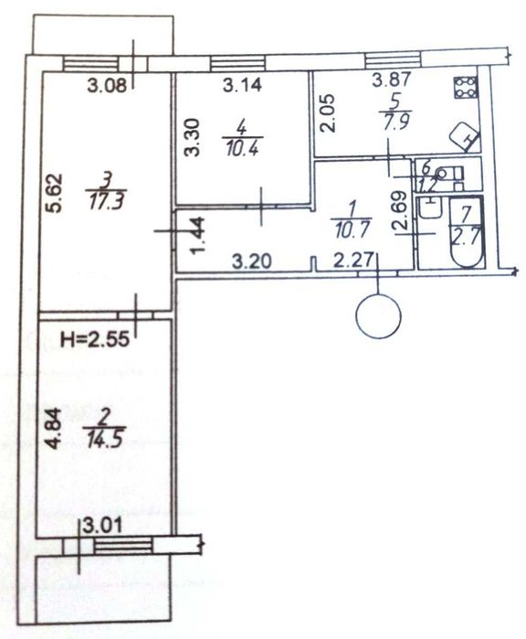 Продам 3-к квартиру, Шевченковский район