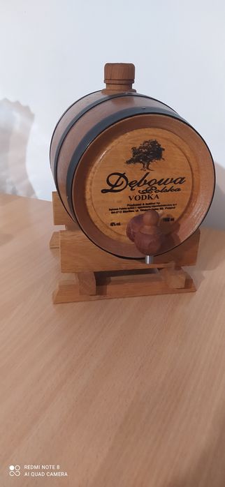 Beczka drewniana na  alkohol lub bimber 1L