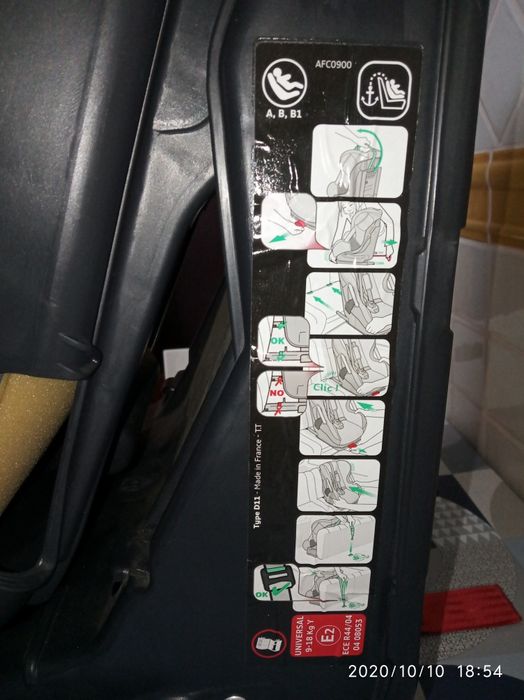 Cadeira auto ISO FIX