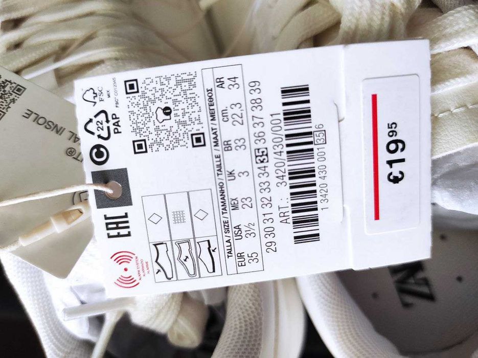 Кросівки Zara Зара 35-36 розмір