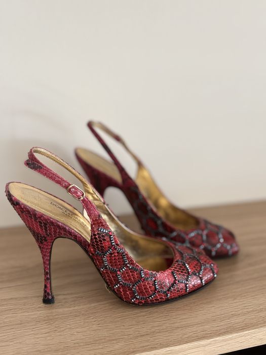 Buty na obcasie Dolce & Gabbana