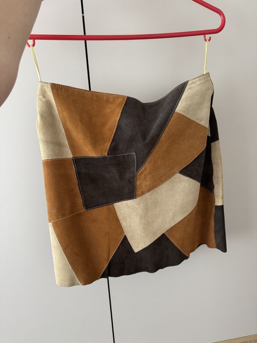 Шкіряна спідниця юбка вінтаж