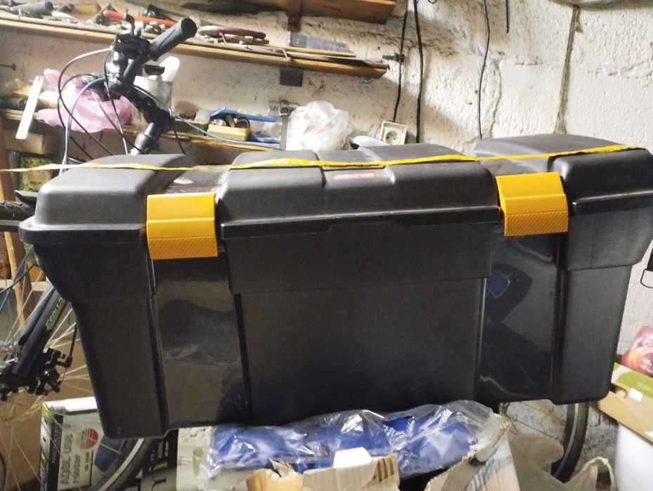 Duża 80 cm skrzynka narzędziowa lub na ubrania, akcesoria wędkarskie