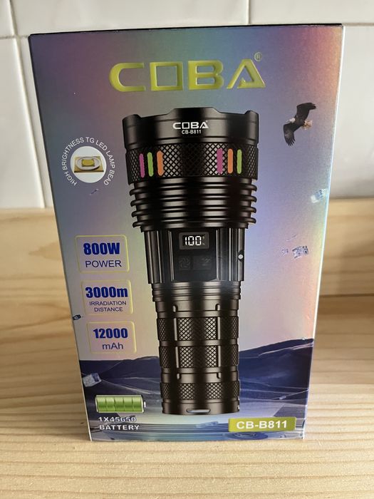 Lanterna de mão led ultima tecnologia laser white incrivel zoom 3km