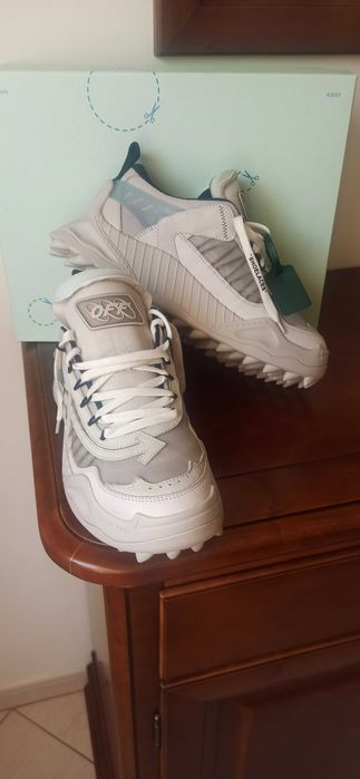 (r.42) Nowe buty Off-White Sneakersy Biały Beżowy off white