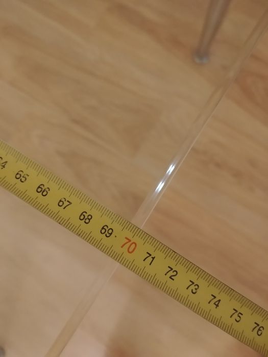 Стіл скляний 107×70
