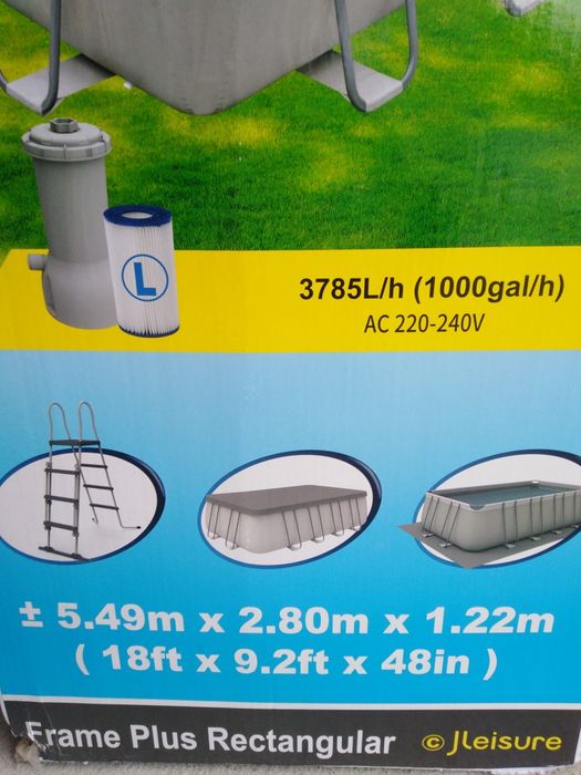 Piscina 5.49m x2.80m x 1.22m