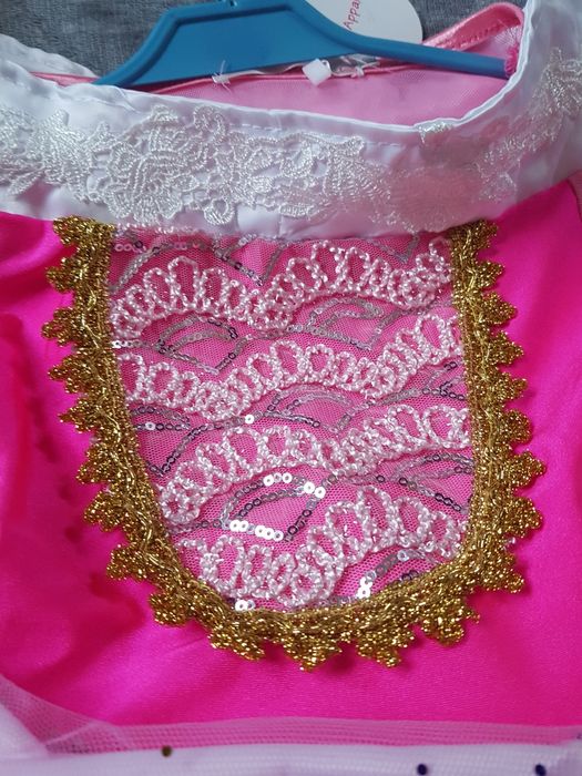 Sukienka strój przebranie Aurora Różyczka Barbie