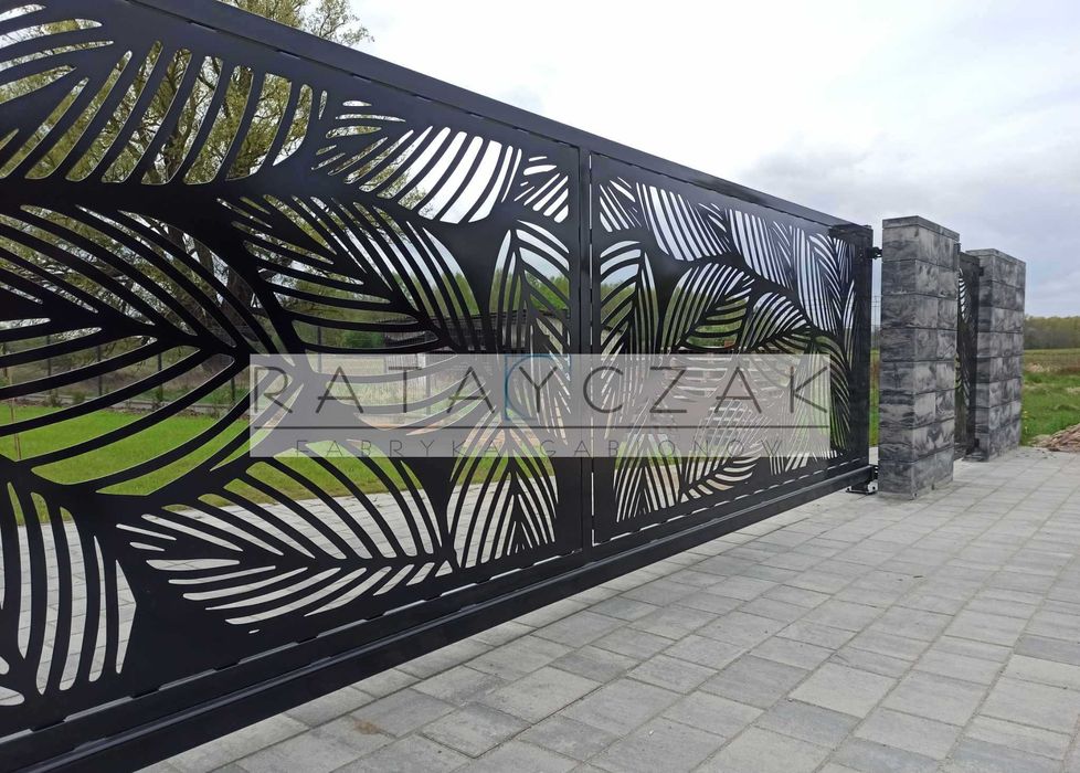 Ogrodzenie CNC plazma laser wycinane nowoczesne dekoracyjne