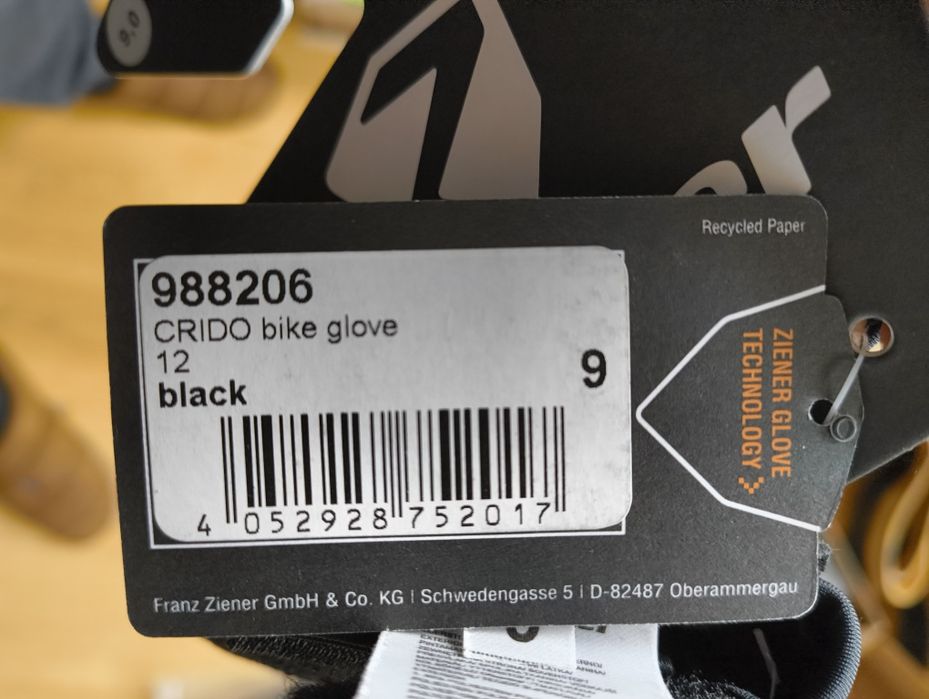 Zener Rękawiczki Kolarskie 9 M/L