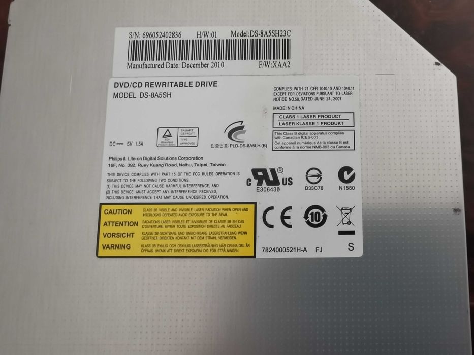 Napęd CD DVD HP DU-8A5SH 700577-HC1