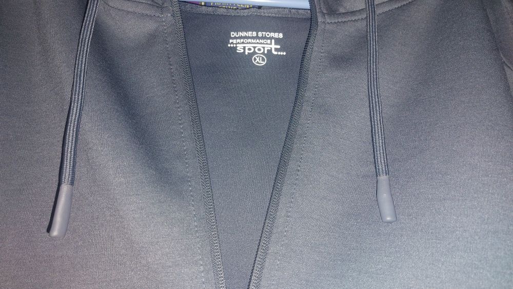 Bluza srebrna z kapturem rozpinana Dunnes Stores XL nowa