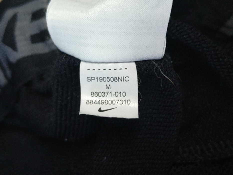 [М] NIKE DRY FIT широкі чоловічі бігові штани чорні бавовна