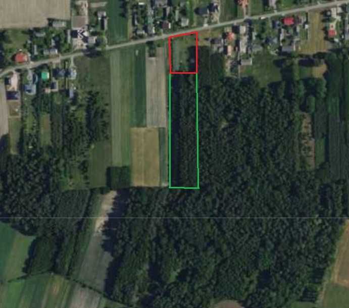 Sprzedam ładnie położoną, szeroką działkę z domem