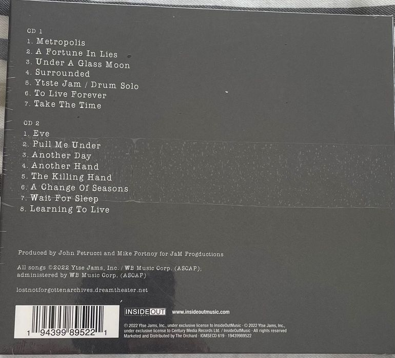2CD - Dream Theater – Live In NYC - 1993