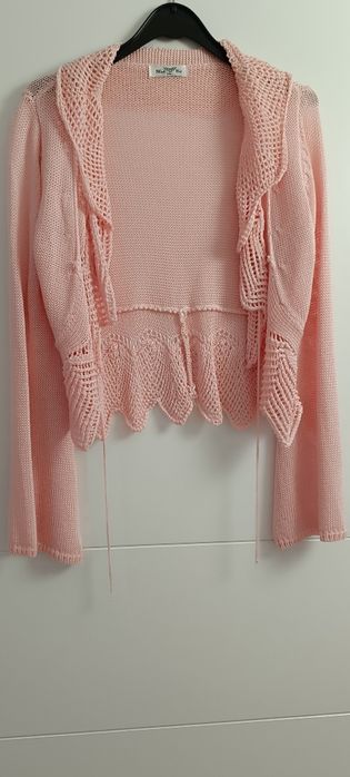 Casaco cor de rosa - tamanho S/M. Usado