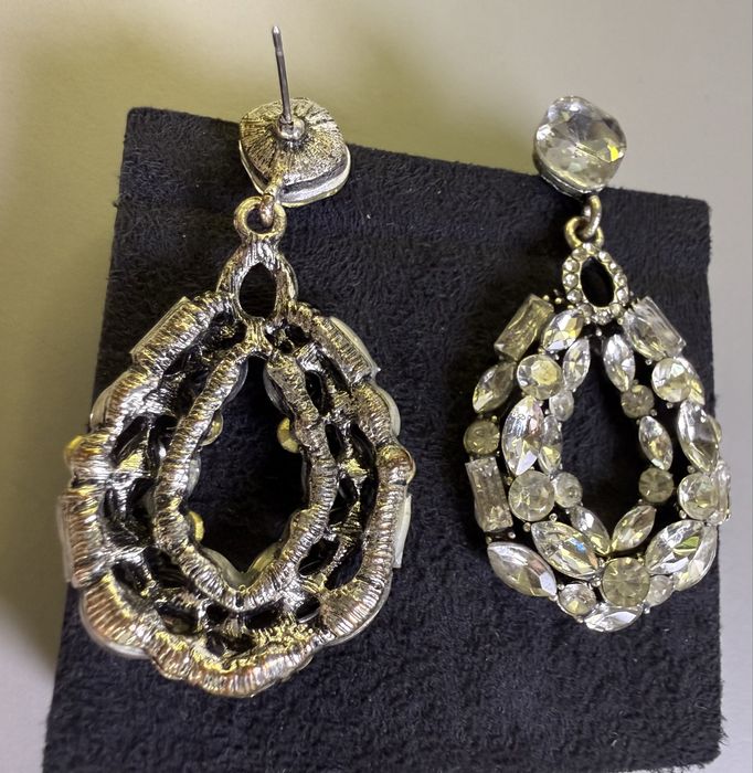 Сережки декоровані стразами