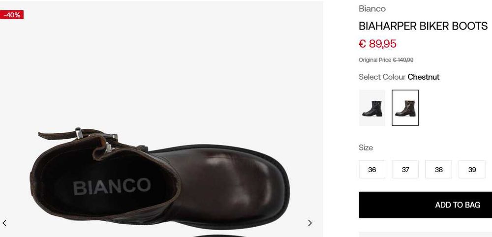 Жіночі чоботи Bianco , 37р.