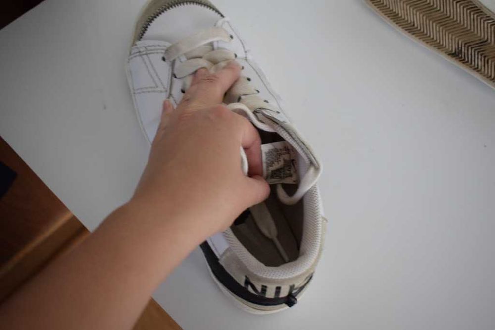 Sneakersy Nike Blazer Low '77 Jumbo męskie buty białe skórzane 45